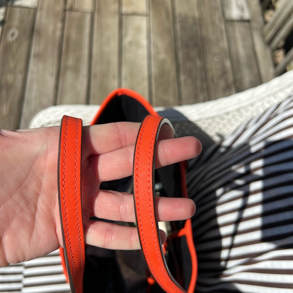 Henri Bendel Striped Raffia Tote Bag, NWOT - Picture 4 of 11